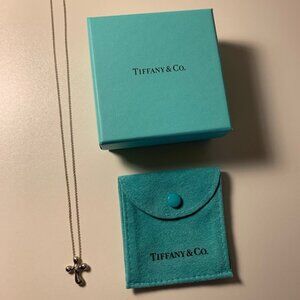 Tiffany  Cross Pendant with Diamond